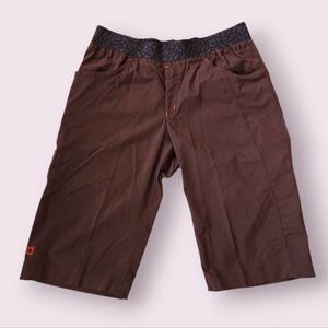 Ocun‎ Mania Climbing Shorts Elastic Waist Brown Men's XXL